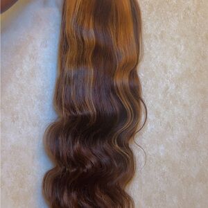 Luxurious Brown and Gold Hair Extension